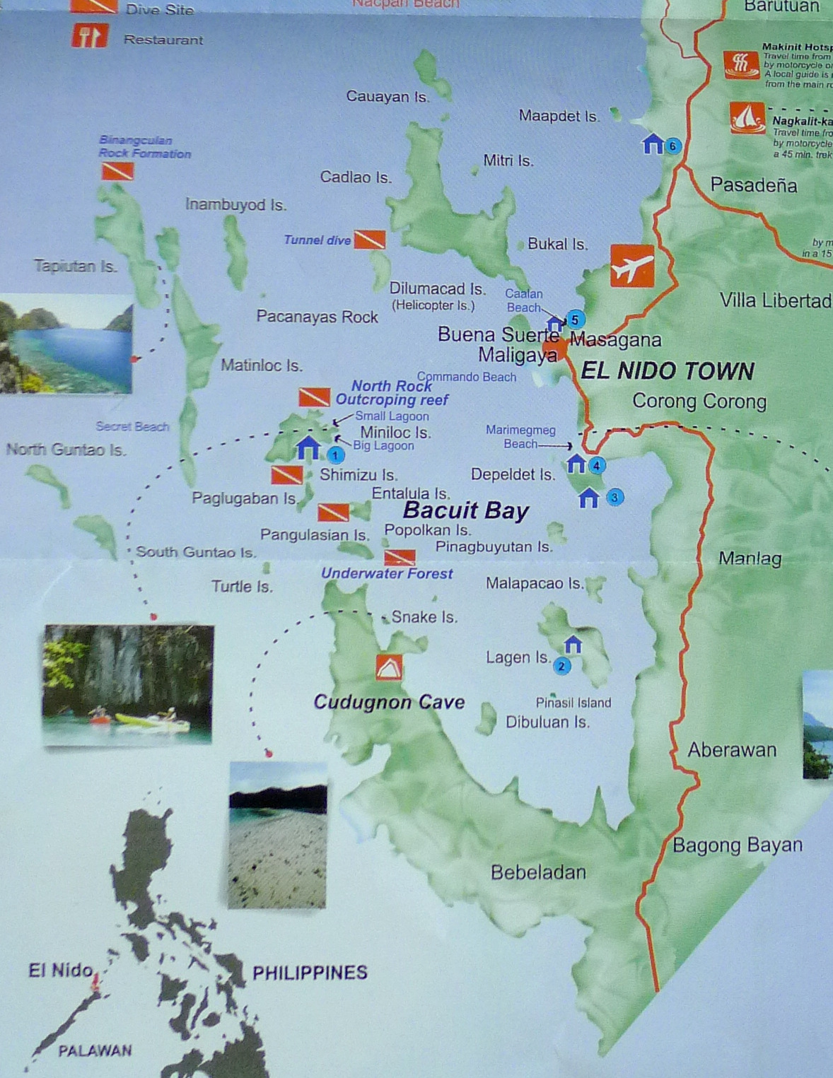 El Nido Palawan Map